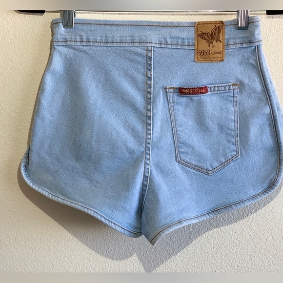 Y2k BB jeans shorts high waisted, L (junior) = Adult S - Picture 2 of 16